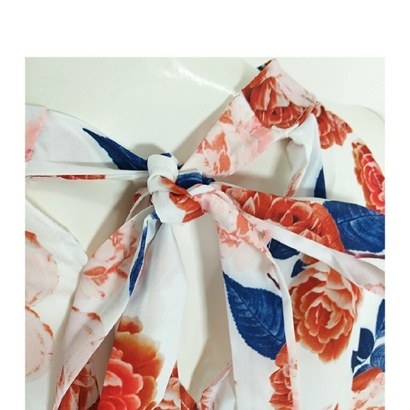 Chiffon Floral Romper - Picture 6 of 6